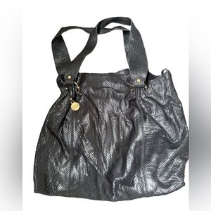 Gorgeous Jenrigo black snake skin bag XL